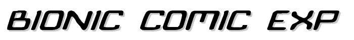 Bionic Comic Exp Italic font